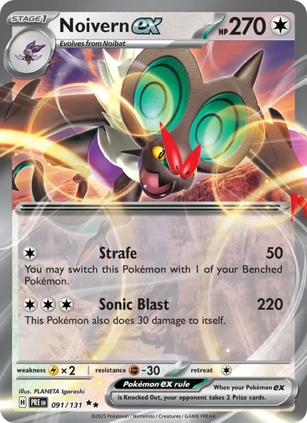 Noivern ex, Prismatic Evolutions 091