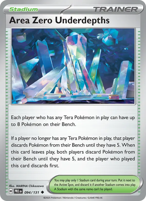 Area Zero Underdepths, Prismatic Evolutions 094