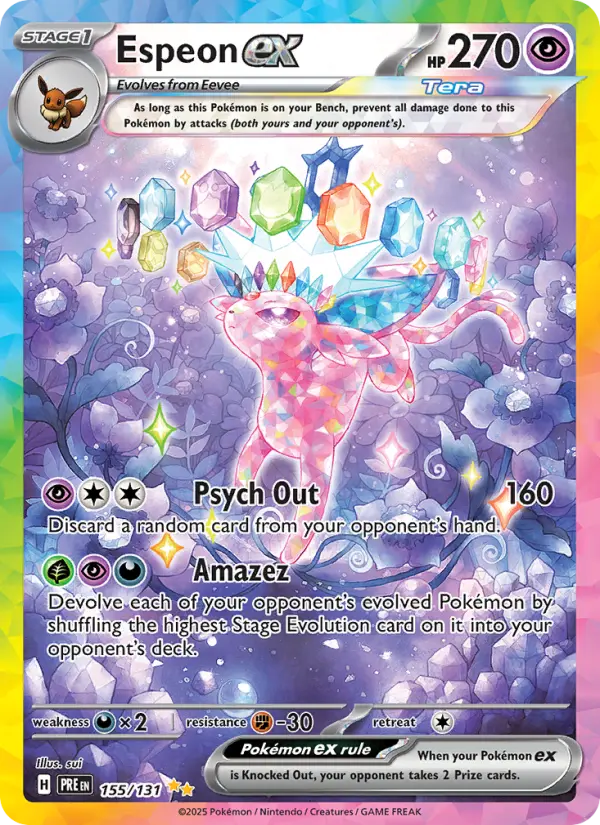 Espeon ex, Prismatic Evolutions 155