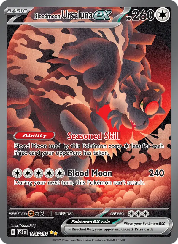 Bloodmoon Ursaluna ex, Prismatic Evolutions 168