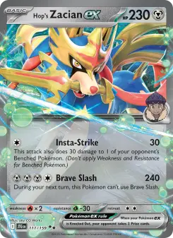 Hop's Zacian ex, Journey Together 111