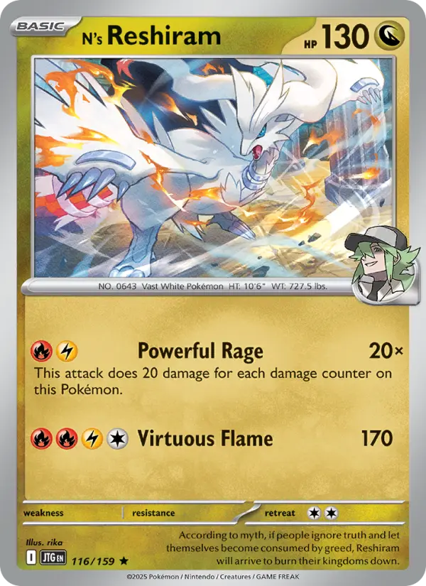 N's Reshiram, Journey Together 116