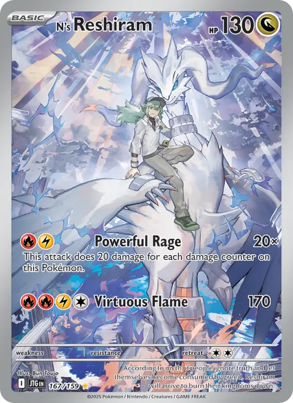 N's Reshiram, Journey Together 167