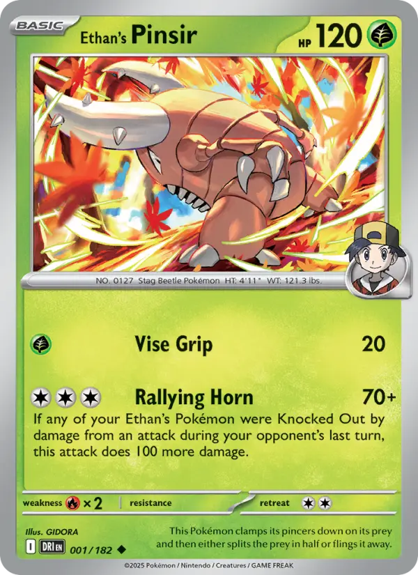 Ethan's Pinsir, Destined Rivals 001