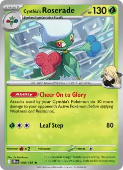 Cynthia's Roserade, Destined Rivals 008