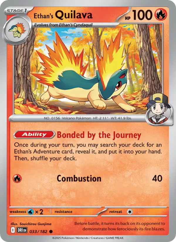 Ethan's Quilava, Destined Rivals 033