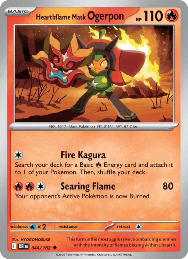 Hearthflame Mask Ogerpon, Destined Rivals 044