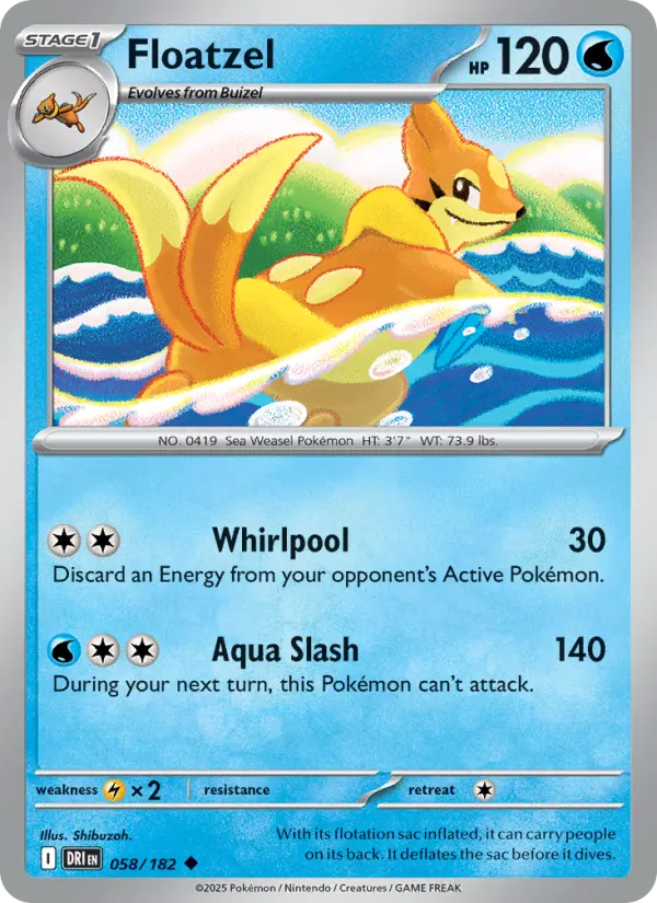 Floatzel, Destined Rivals 058