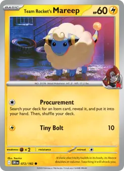Team Rocket's Mareep, Destined Rivals 072