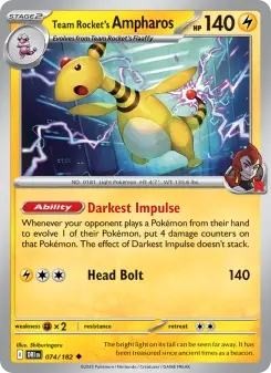 Team Rocket's Ampharos, Destined Rivals 074
