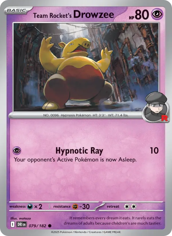 Team Rocket's Drowzee, Destined Rivals 079