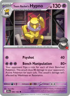 Team Rocket's Hypno, Destined Rivals 080