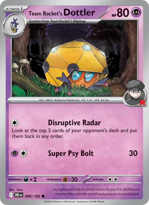 Team Rocket's Dottler, Destined Rivals 088