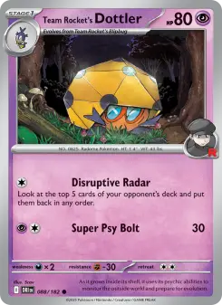 Team Rocket's Dottler, Destined Rivals 088