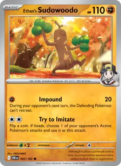 Ethan's Sudowoodo, Destined Rivals 093