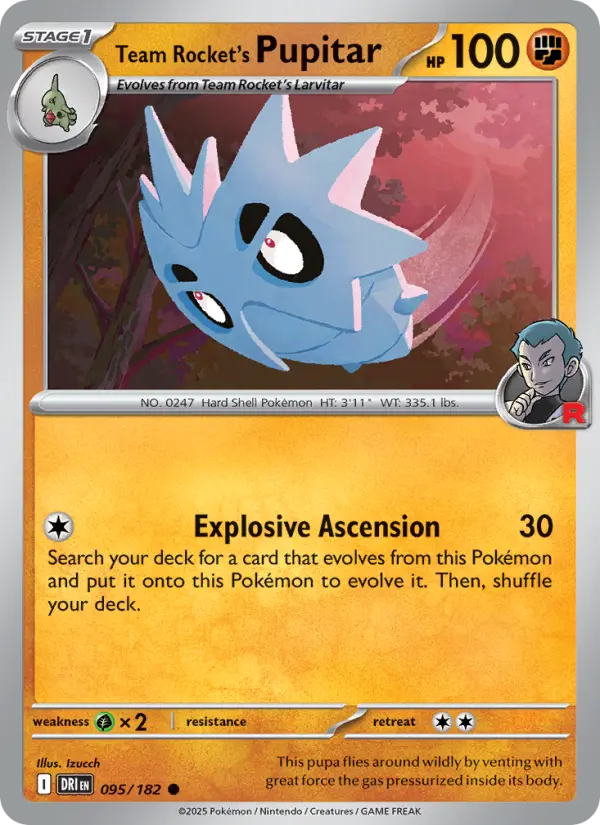 Team Rocket's Pupitar, Destined Rivals 095