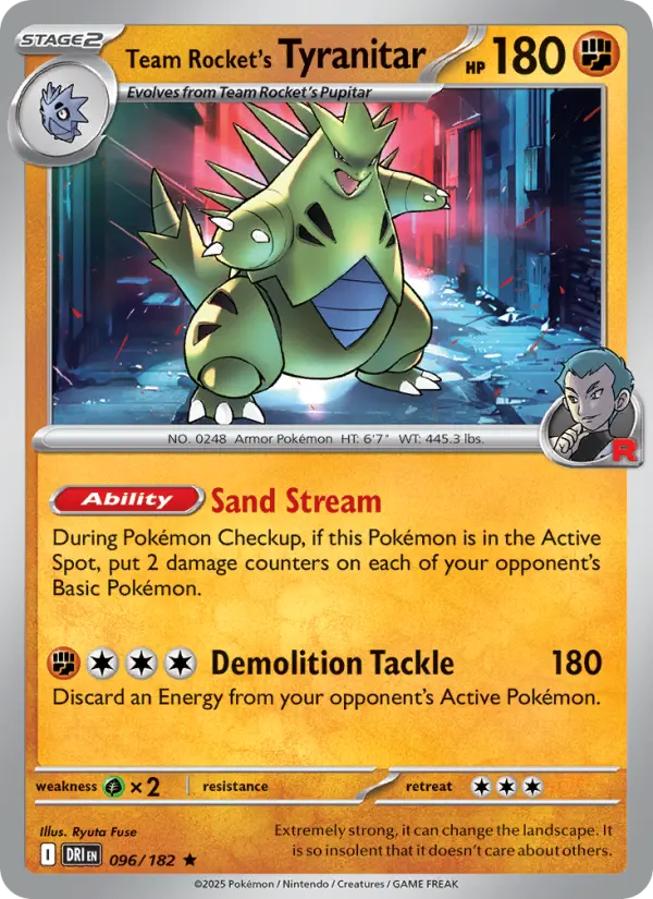 Team Rocket's Tyranitar, Destined Rivals 096