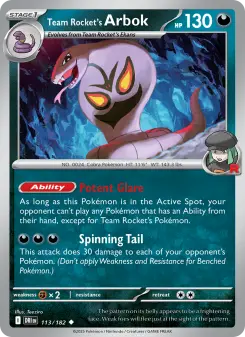 Team Rocket's Arbok, Destined Rivals 113