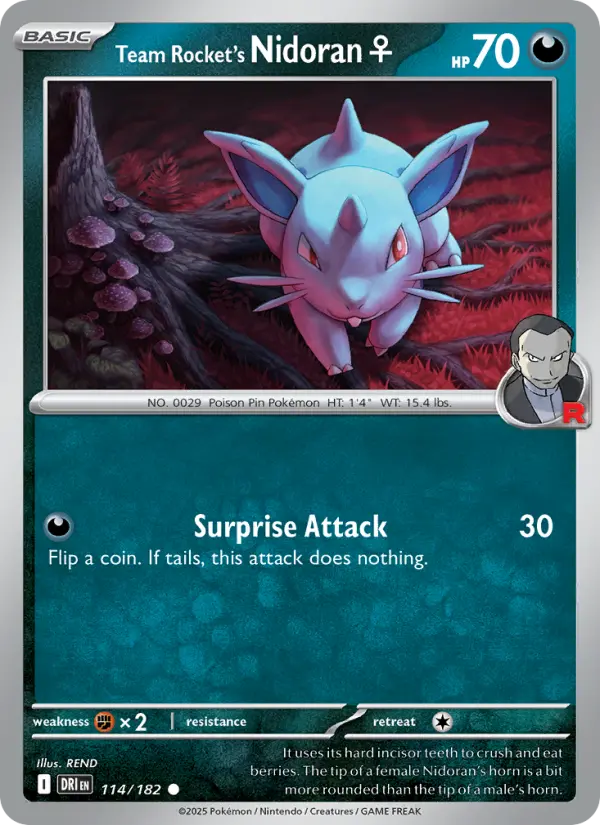 Team Rocket's Nidoran♀, Destined Rivals 114