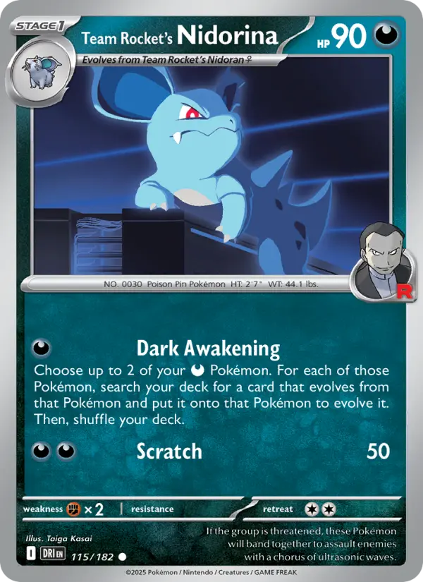 Team Rocket's Nidorina, Destined Rivals 115