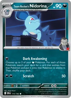 Team Rocket's Nidorina, Destined Rivals 115