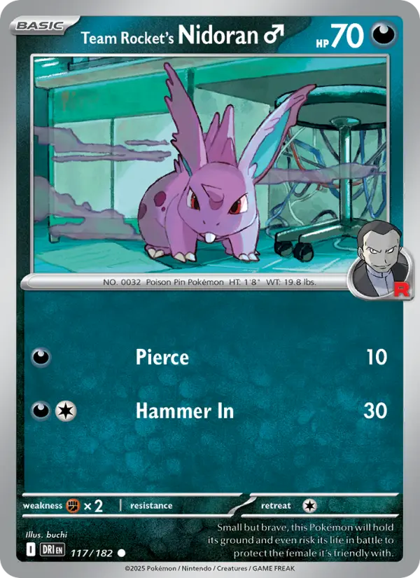 Team Rocket's Nidoran♂, Destined Rivals 117