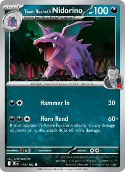 Team Rocket's Nidorino, Destined Rivals 118