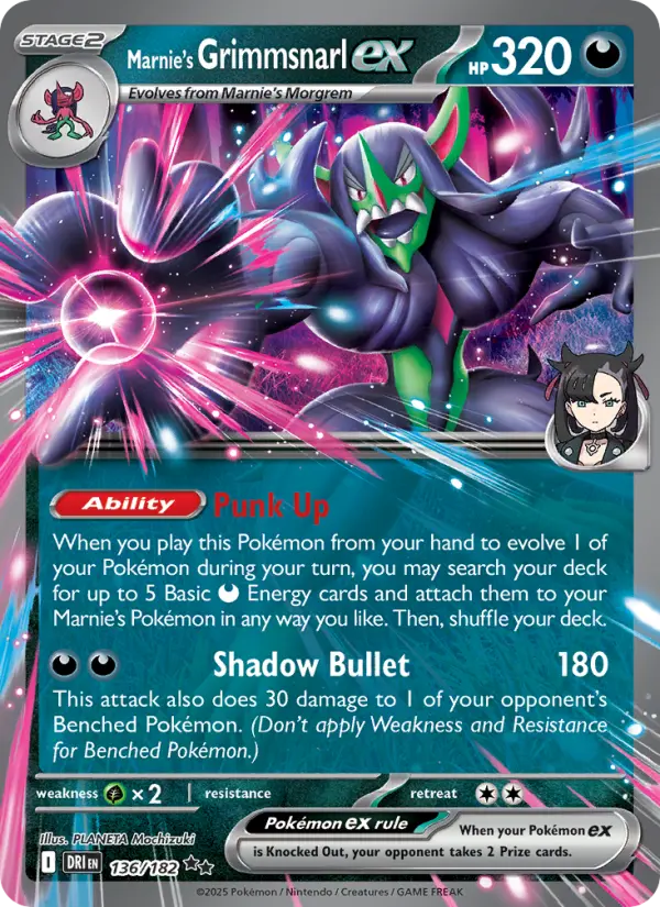 Marnie's Grimmsnarl ex, Destined Rivals 136