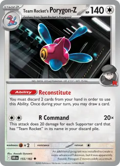 Team Rocket's Porygon-Z, Destined Rivals 155