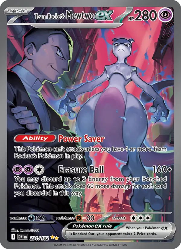 Team Rocket's Mewtwo ex, Destined Rivals 231