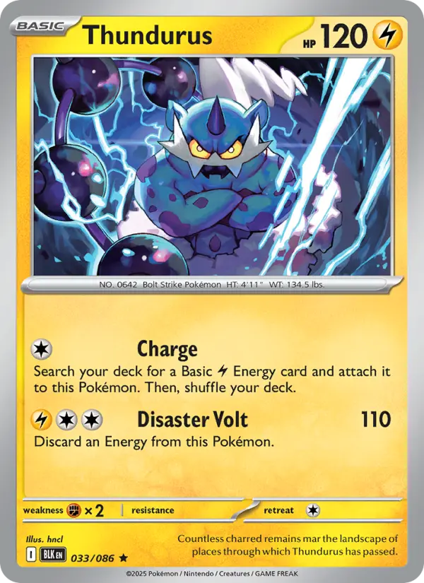 Thundurus, Black Bolt 033
