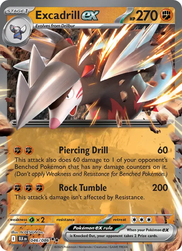 Excadrill ex, Black Bolt 046