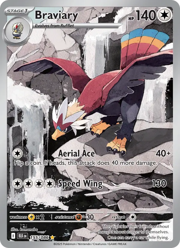 Braviary, Black Bolt 155