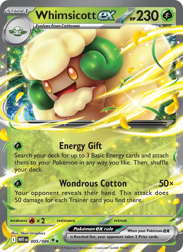 Whimsicott ex, White Flare 005
