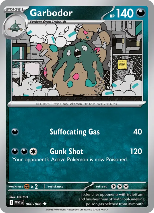 Garbodor, White Flare 060