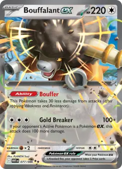 Bouffalant ex, White Flare 077