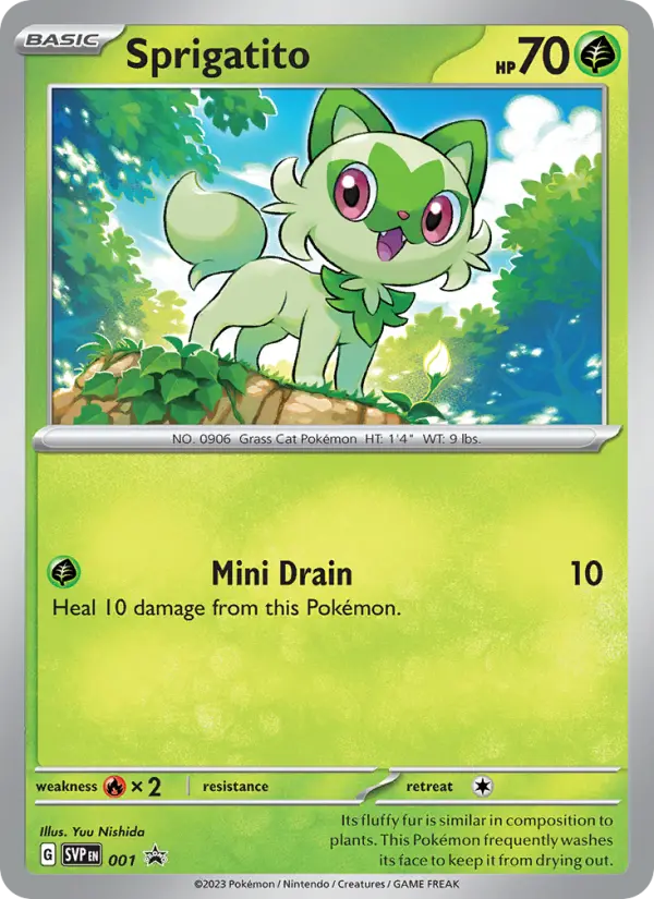Sprigatito, SVP Black Star Promos 001