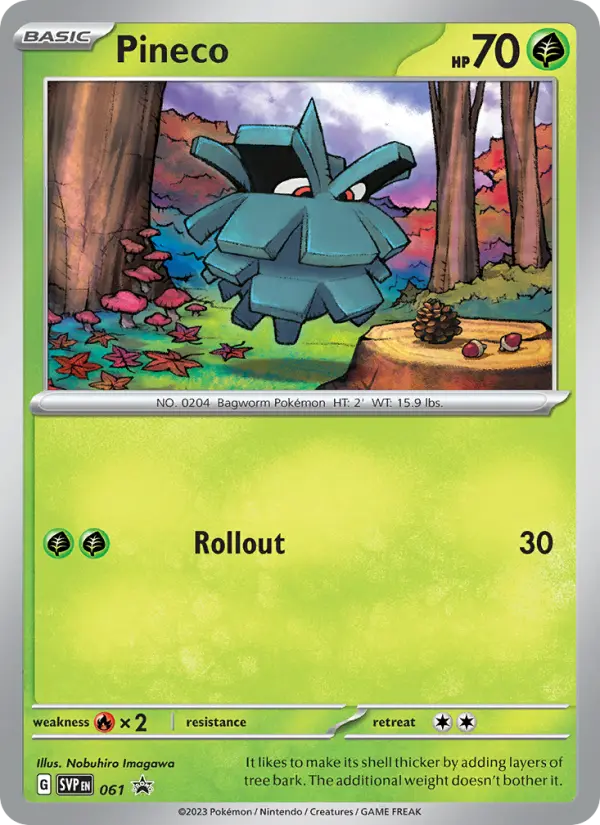Pineco, SVP Black Star Promos 061