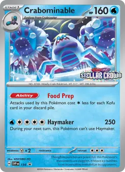 Crabominable, SVP Black Star Promos 134