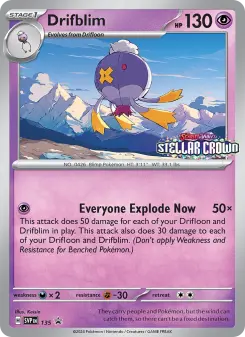Drifblim, SVP Black Star Promos 135