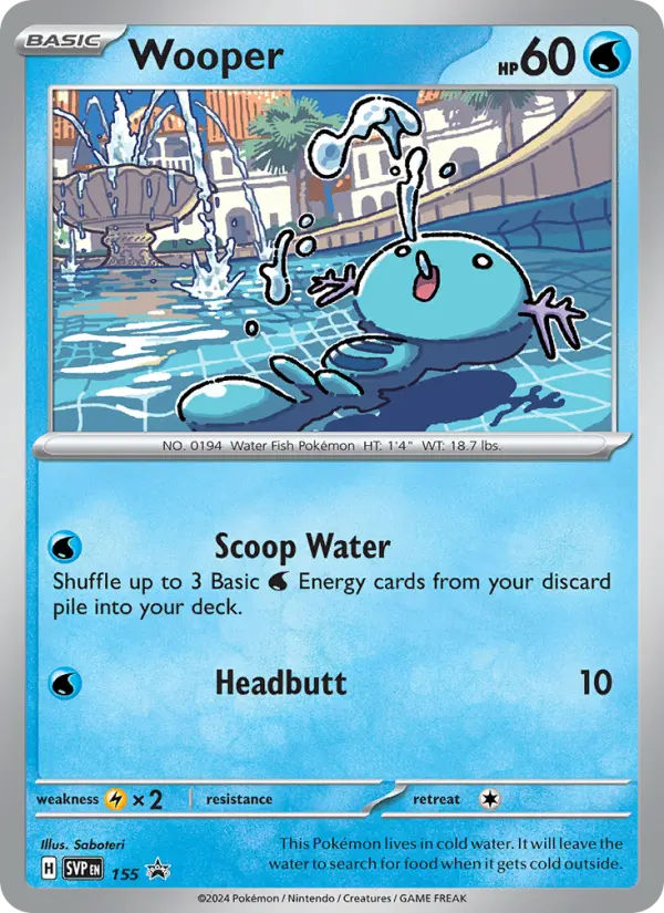 Wooper, SVP Black Star Promos 155