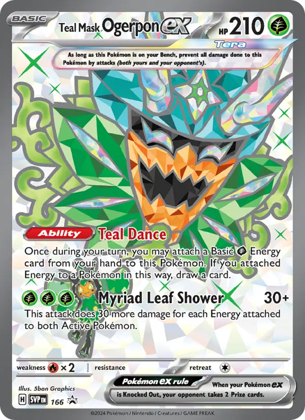 Teal Mask Ogerpon ex, SVP Black Star Promos 166