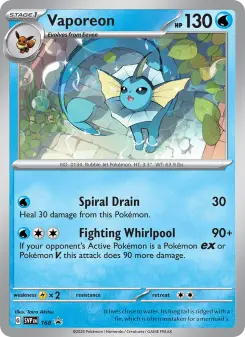 Vaporeon, SVP Black Star Promos 168