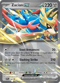 Zacian ex, SVP Black Star Promos 198