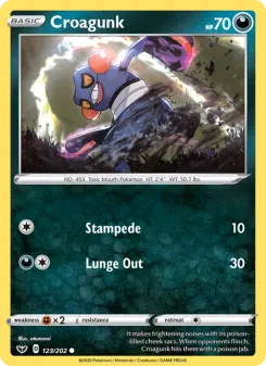 Croagunk, Sword & Shield 123