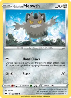 Galarian Meowth, Sword & Shield 127