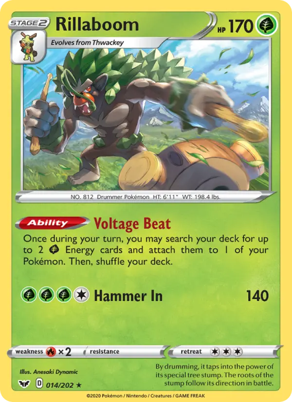 Rillaboom, Sword & Shield 14
