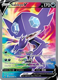 Sableye V, Sword & Shield 194