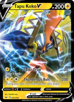Tapu Koko V, Sword & Shield 72