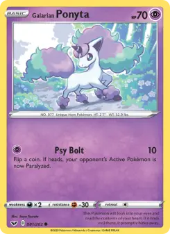 Galarian Ponyta, Sword & Shield 81